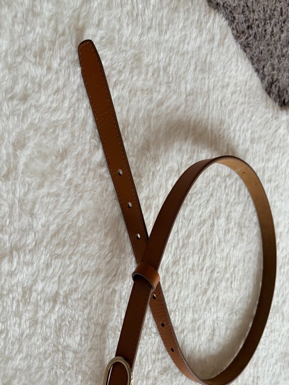 Abercrombie & Fitch oval loop, honey brown belt, size XXS/XS